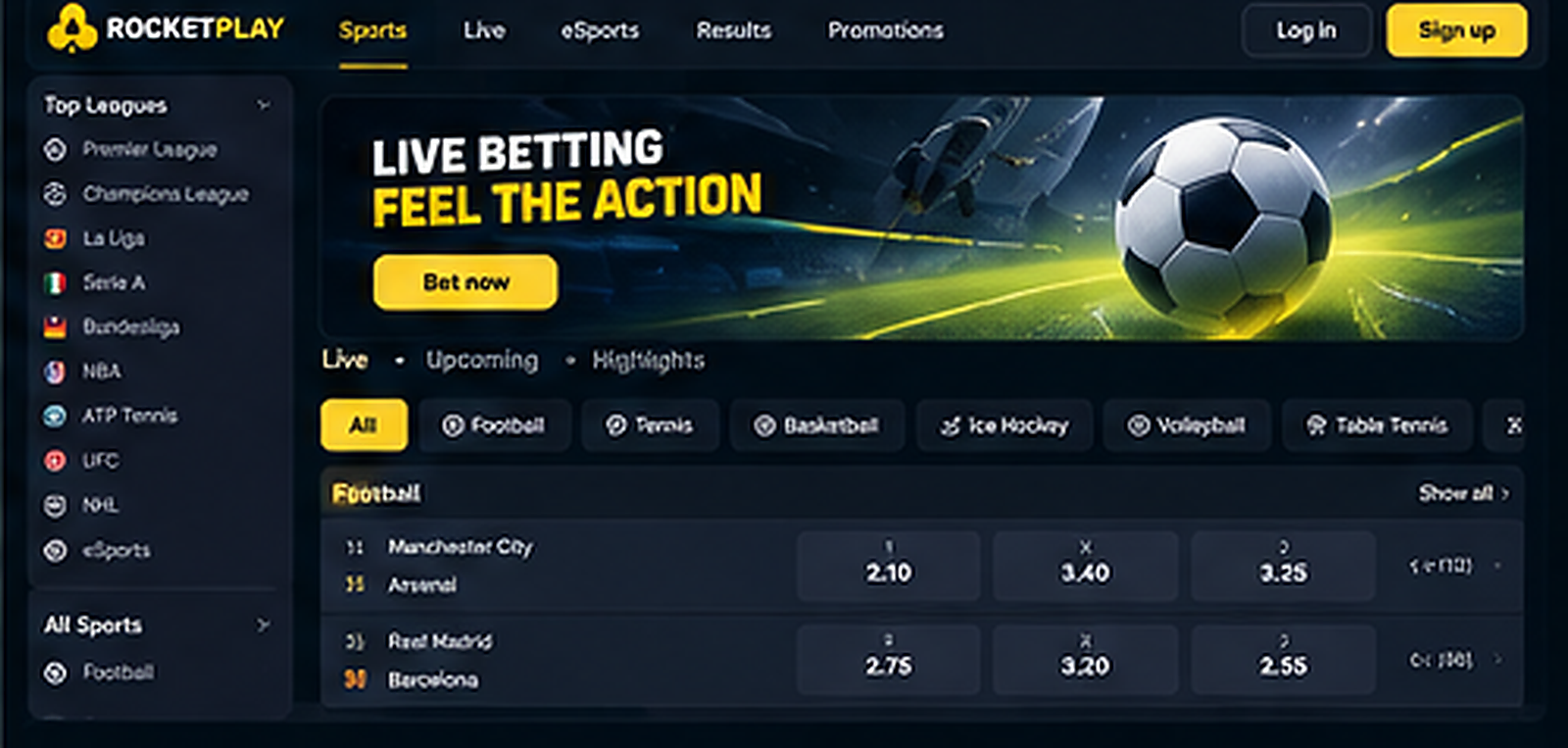 RocketPlay Casino sports betting bonus